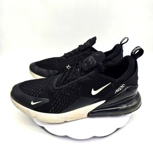 Nike Air Max 270 Mens 11.5 Black White Sneaker Shoes Athletic Comfort AH8050-002
